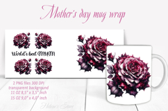 Mothers day Mug wrap sublimation| I love you mum mugs design Product Image 3