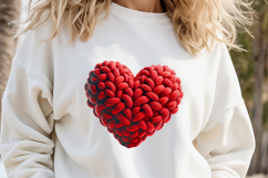 Red heart Valentines day Sublimation designs clipart png Product Image 5