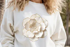 3d Paper flowers sublimation design png |Cute floral clipart Product Image 2