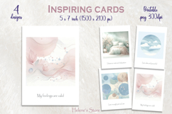 Inspiring quotes printable cards | Pastel watercolor designs Product Image 1