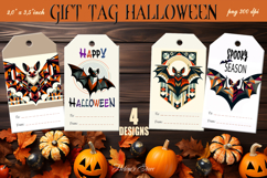 Halloween gift tags printable BUNDLE |Gift tag designs png Product Image 3
