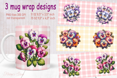 Vintage summer flowers design mug wrap 15 oz 11 oz BUNDLE Product Image 6