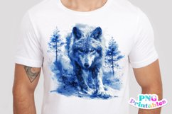 Watercolor Wolf PNG Product Image 2