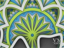 D08 - Layered Bear SVG, 3D Bear Mandala, Laser cut Bear DXF Product Image 10