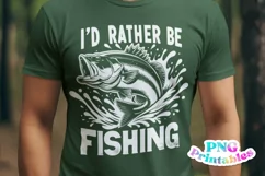 Fishing PNG | I'd Rather Be Fishing Product Image 1