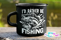 Fishing PNG | I'd Rather Be Fishing Product Image 2