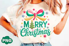 Merry Christmas Png Crochet Yarn Png Product Image 2