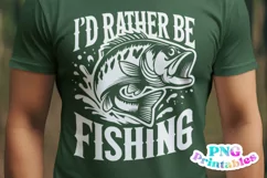 Fishing PNG | I'd Rather Be Fishing Product Image 1