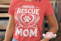 Dog Rescue SVG | Proud Rescue Mom Product Image 1
