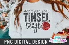 Christmas PNG | Don't Get You Tinsel In a Tangle Product Image 1