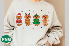 Christmas Dachshund PNG Dog Lover PNG Product Image 3