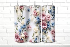3D Floral 20 oz Skinny Tumbler Wrap Product Image 3