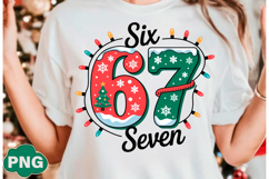 Christmas Six Seven Png, Funny 6 7 Png, Product Image 1