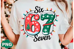 Christmas Six Seven Png, Funny 6 7 Png, Product Image 1