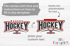 Hockey SVG | Hockey Template 0012 | Shirt Design Product Image 2
