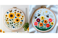 SET Floral Embroidery Summer Background Product Image 3