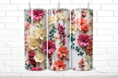 3D Floral 20 oz Skinny Tumbler Wrap Product Image 2