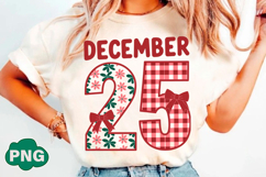 December 25 PNG, Christmas Shirt Design Product Image 2
