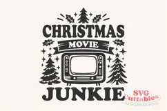 Christmas SVG | Christmas Movie Junkie Product Image 2