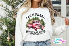 Christmas PNG | Farm Fresh Christmas Trees Pink Truck Product Image 1