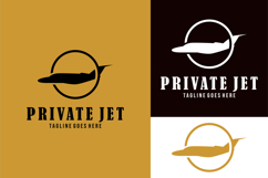 private jet luxury transportation logo design vector Product Image 1