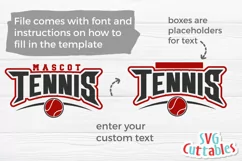 Tennis SVG | Tennis Template 0013 | Shirt Design Product Image 2