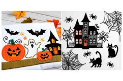 SET Halloween Embroidery Pumpkin Pattern Product Image 5