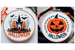 SET Halloween Embroidery Pumpkin Pattern Product Image 6