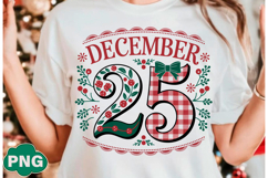 December 25 PNG, Christmas Shirt Design Product Image 2
