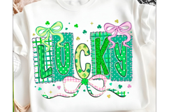 Faux Yarn Lucky Shamrock Png Product Image 1