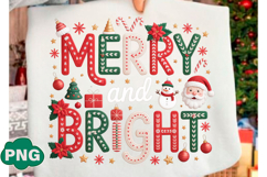 Merry and Bright Png Yarn Christmas Png Product Image 2