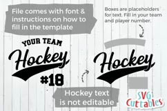 Hockey SVG | Hockey Template 0014 | Shirt Design Product Image 2