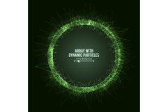 Array Vector With Dynamic Particles. Round Shape Of . Product Image 1