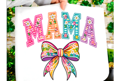 Floral Mama Boho Bow Mother's Day PNG Product Image 1