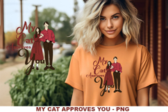 Sublimation Design: My Cat Approves You Product Image 1