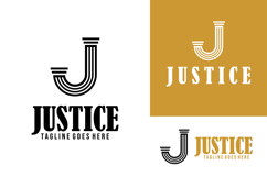 letter j justice law attorney logo design vector Product Image 1