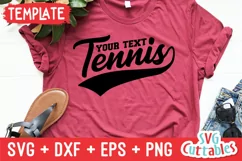 Tennis SVG | Tennis Template 0015 | Shirt Design Product Image 1