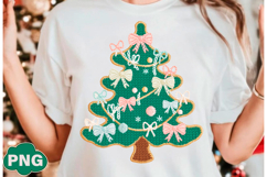 Coquette Crochet Yarn Christmas Tree Png Product Image 3