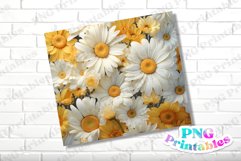 3D Floral 20 oz Skinny Tumbler Wrap Product Image 2