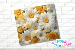 3D Floral 20 oz Skinny Tumbler Wrap Product Image 2