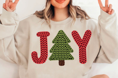 Crochet Joy Christmas Tree PNG T-shirt Product Image 2