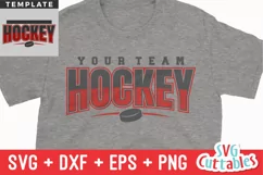 Hockey SVG | Hockey Template 0016 | Shirt Design Product Image 1