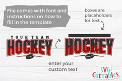 Hockey SVG | Hockey Template 0016 | Shirt Design Product Image 2