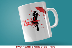 Sublimation Design: Two Hearts One Vibe Product Image 1
