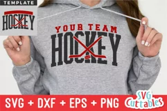 Hockey SVG | Hockey Template 0017 | Shirt Design Product Image 1