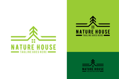 nature house green apartment real estate logo design Product Image 1