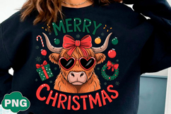 Merry Christmas PNG Funny Cow Product Image 2