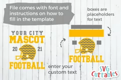 Football SVG | Football Template 0018 | Shirt Design Product Image 2