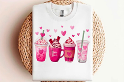 Valentine's Day Coffee Drinks PNG Product Image 1