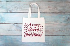 Christmas SVG A Very Merry Christmas Cricut Quote Product Image 3